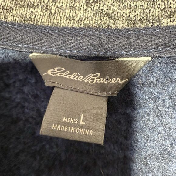 Eddie Bauer Men's Radiator 1/4 Zip Pullover Fleece Sweater Jacket Size L - Picture 2 of 5